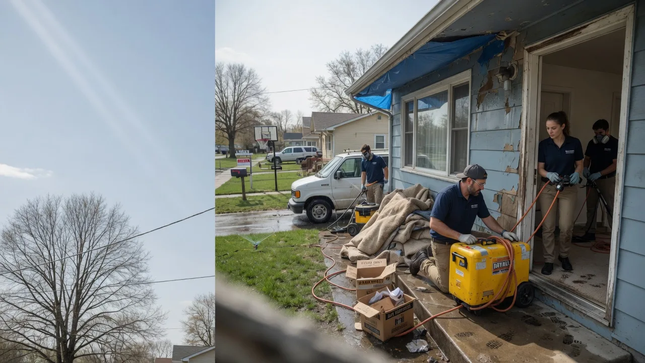 Basement Flood Cleanup in Webbville, KY near me